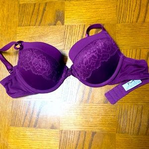 36C Maroon Push Up Bra